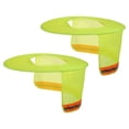 thumbnail image 1 of Unique Bargains Casque de Protection Solaire, 2 Pack Filet Réfléchissant à Bord Complet pour Construction, Jaune, 1 of 7