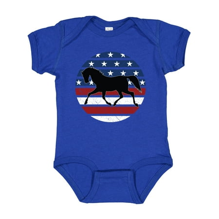 

Inktastic Horse Lover USA Patriotic Boys or Girls Baby Bodysuit