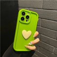 thumbnail image 3 of Luxury Cute 3D Love Heart Silicone Phone Case For iPhone 16 15 13 12 11 14 Pro Max X XR XS 16 Plus Shockproof Candy Back Cover, 3 of 5