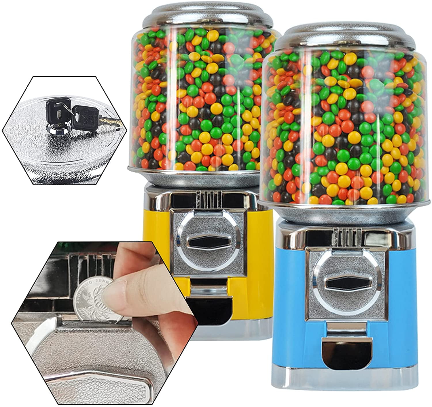Buy OUKANING Candy Bulk Gumball Vending Machine Nut Vending Machine
