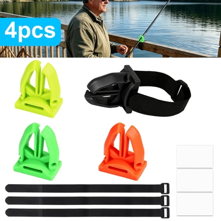 4pcs Fishing Rod Holder EEEkit Fishing Pole Holder with Adjustable Straps for Boat Dock Rail