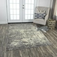 thumbnail image 2 of Alora Decor Radiant 10' x 13' Abstract Gray/Ivory/Gray Hybrid Area Rug, 2 of 7