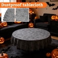 thumbnail image 6 of THOPBPRK Halloween Round Lace Tablecloth, Black Spiderweb Design Table Cover for Party Decor, Gothic Style Polyester Dining Tablecloth for Holiday Home Decoration, 6 of 6