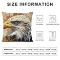 thumbnail image 5 of Orinice Eagle Graphic Decorative Cushion Throw Pillow Cover for Home Couch Living Room Bed Sofa Car Bedroom, High-Quality Cotton Linen Fabric, 1PC 12x12in, 5 of 5