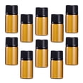 thumbnail image 1 of 30 piezas de 5 ml de mini botellas de frasco de vidrio ámbar y tapa para aceites esenciales Saco de muestra de laboratorio de química, 1 of 5