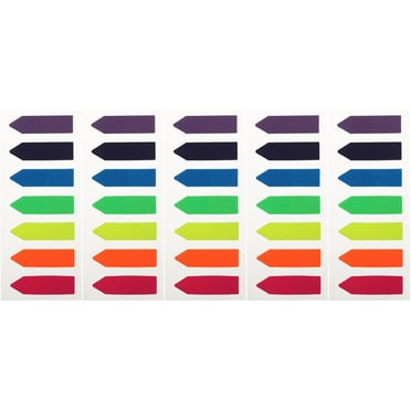 5 Sheets Paper Page Tabs Sticker Notes Label Signature Sticky Flags Colorful