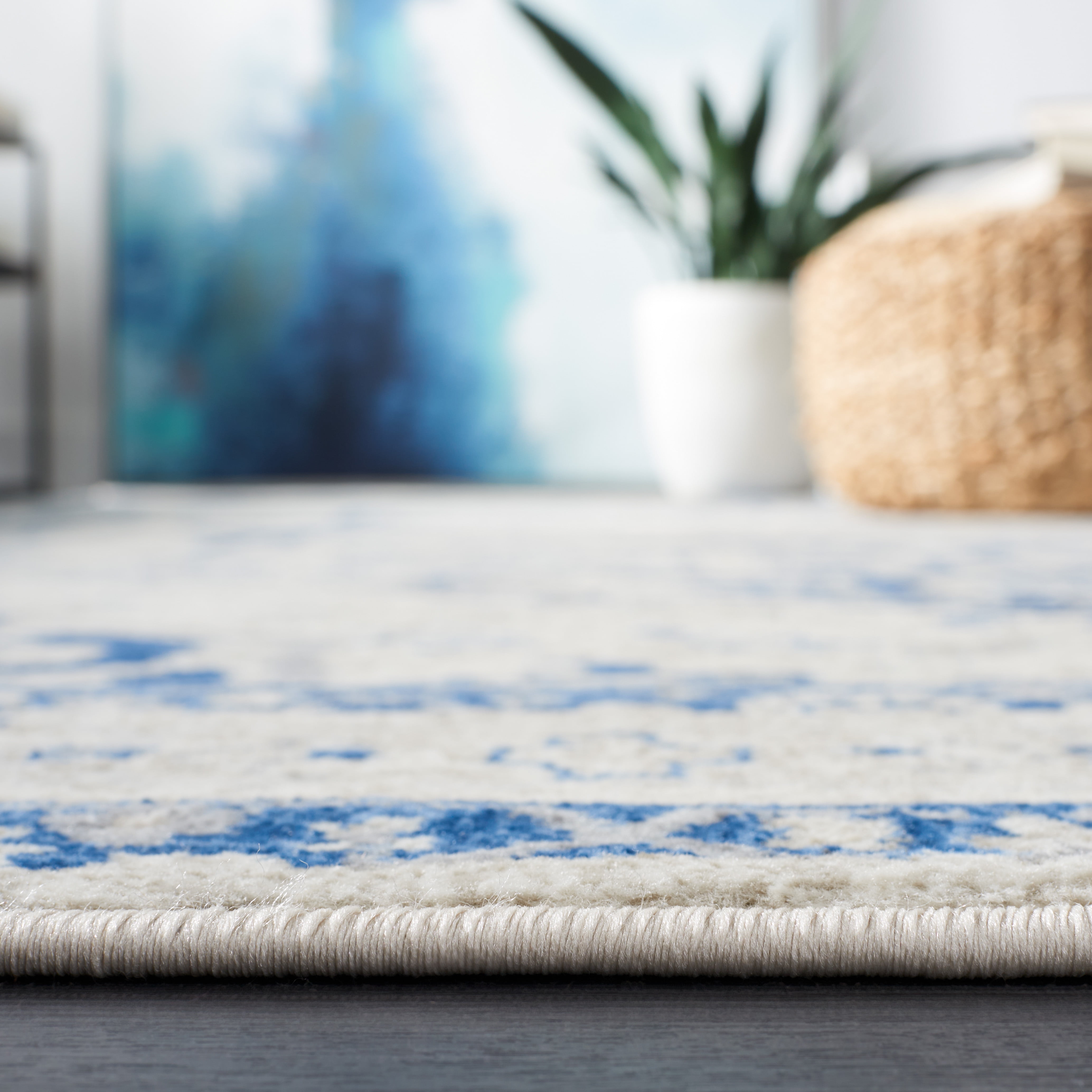 SAFAVIEH Brentwood Ezra Oriental Area Rug, Beige/Blue, 8' x 10'