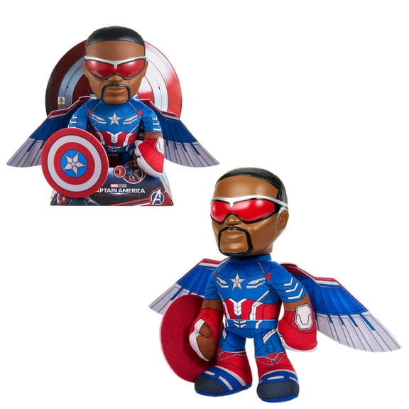 Marvel Captain America: Brave New World Plush Toy Figure with Sounds Inspired by the Movie