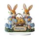 thumbnail image 1 of Adorno de mesa de conejos, decoración de , decoración de Pascua, muebles para el hogar, exhibición de animales para gabinete de TV, Estilo C, 1 of 8