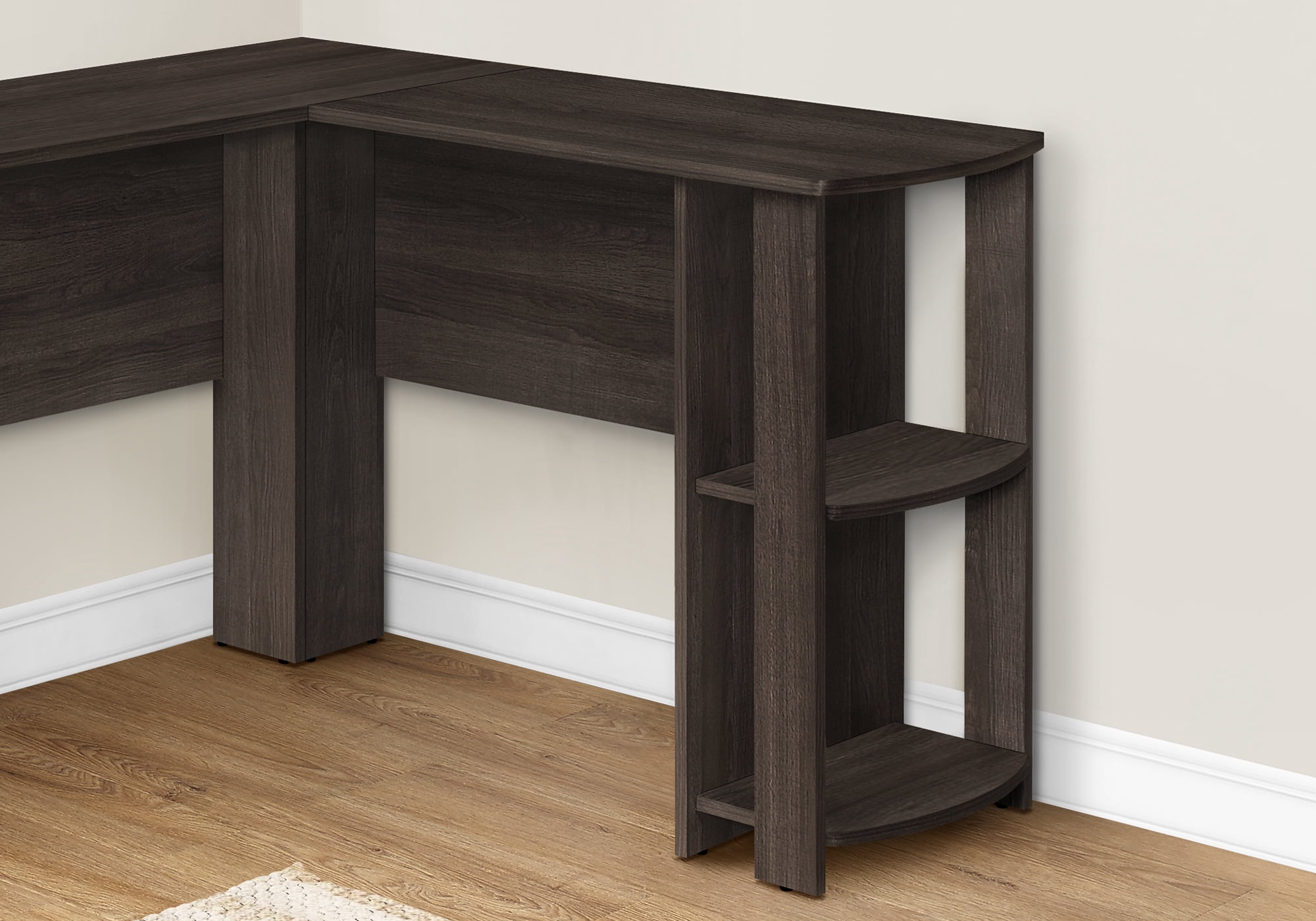 Monarch Specialties - Computer Desk, Corner, 48"L, L Shape, Work, Laptop, Brown Laminate