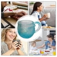 thumbnail image 5 of Large Capacity Artistic Coffee Mug Resin Sunset Sea Coffee Cup with Ocean-Wave Texture for Home/Office, 5 of 5