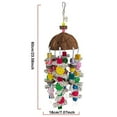 thumbnail image 4 of Parrot Chewing Toy Coconut Shell Corn Sepak Takraw Toy Foraging Shredder Toy Parrot Cage Shredder Toy Bird Loofah Toy for Cockatiel African Grey Parrot Pigeon, 4 of 9