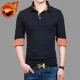 thumbnail image 3 of Ropa para hombre Jersey Top Talla grande Camiseta tipo polo para hombre Gran tamaño Blanco Botones a granel Harajuku Moda Xl Ajuste regular Algodón A, 3 of 5