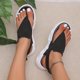 thumbnail image 4 of Nuevos zapatos de cuña de suela gruesa, sandalias de verano para mujer, zapatillas informales para mujer, sandalias para mujer Wmkox8yii nm11150, 4 of 6