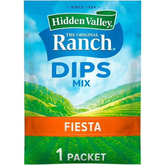 Hidden Valley Gluten Free Fiesta Ranch Dips Mix 1 oz (Pack of 10)