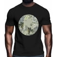 thumbnail image 2 of Camisetas informales de manga corta con estampado de hojas verdes de acuarela para hombre, camisetas gráficas, 2 of 8