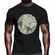 thumbnail image 2 of Camisetas informales de manga corta con estampado de hojas verdes de acuarela para hombre, camisetas gráficas, 2 of 8