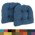 thumbnail image 2 of Blazing Needles 19-inch U-Shaped Micro Suede Tufted Dining Chair Cushions (Set of 4), 2 of 5