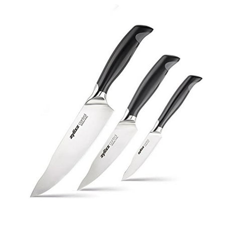 ZYLISS Control Kitchen Knife Set includes Paring, Utility, Chefs Knife - Professional Kitchen Cutlery Knives - Premium German Steel, (Best German Chef Knife)
