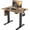 Rustic Brown, variant on Claiks 40 x 24 Inch Rustic Brown Electric Standing Desk, Height Adjustable