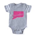 thumbnail image 1 of CafePress - Connecticut_Pk - Cute Infant Baby Football Bodysuit, 1 of 1