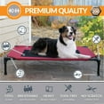 thumbnail image 3 of K&H Pet Products Original Pet Cot Elevated Dog Bed Red/Black Mesh Large 42 X 30 X 7 Inches, 3 of 10