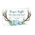thumbnail image 2 of Inkdotpot 30Baby ShowerDiaper Raffle Ticket Lottery Insert Cards Supplies Games For Baby Shower Party Antler (Boy) Jungle Animals Bring A Pack Of Diapers To Win Favors Gifts And Prizes, 2 of 5