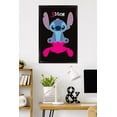 thumbnail image 2 of Disney Lilo and Stitch: Simply Stitch - Pink Shadow Wall Poster, 22.375" x 34" Framed, 2 of 5