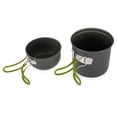 thumbnail image 4 of 2pcs Outdoor Cookware Camping Pans and Pots Cook Set Hiking Backpacking Picnic Cooking Tool, 4 of 8
