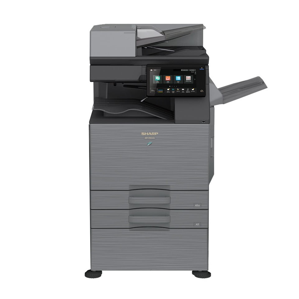 Sharp BP-70C45 A3 Color Laser Multi-Function Printer - 45 ppm, Copy, Print, Scan, Duplex, Network, WiFi, 1200 DPI, 1200 Sheets Capacity