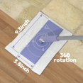 thumbnail image 3 of Sweeper Mop, Instantly Attach & Remove Cloth Touch-Free, Compatible with Swiffer Pads, Clamp Dust Mop, 3 of 8