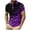 Purple, variant on hotojiny Golf Shirts for Men Fashion Colorblock Short Sleeve Button Collared Tee Casual Summer Tops for Workout Sport