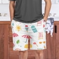 thumbnail image 7 of Men’s Sleep Shorts Relaxed Fit Lounge Pants with Pockets Mens Pajama Loungewear Home Wear Comfort Summer Pattern Small, 7 of 7