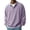 Purple, variant on GrmtClth Shirts for Men Long Sleeve Lapel Button Collar Textured Polo Pullover Fall Winter Loose Casual Daily Streetwear Top Gray M