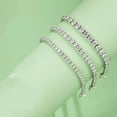 thumbnail image 3 of Real 3MM D VVS Moissanite Tennis Bracelet Passes Diamond Sparkling Test Solid S925 Jewelry Wedding Women Gift, 3 of 5