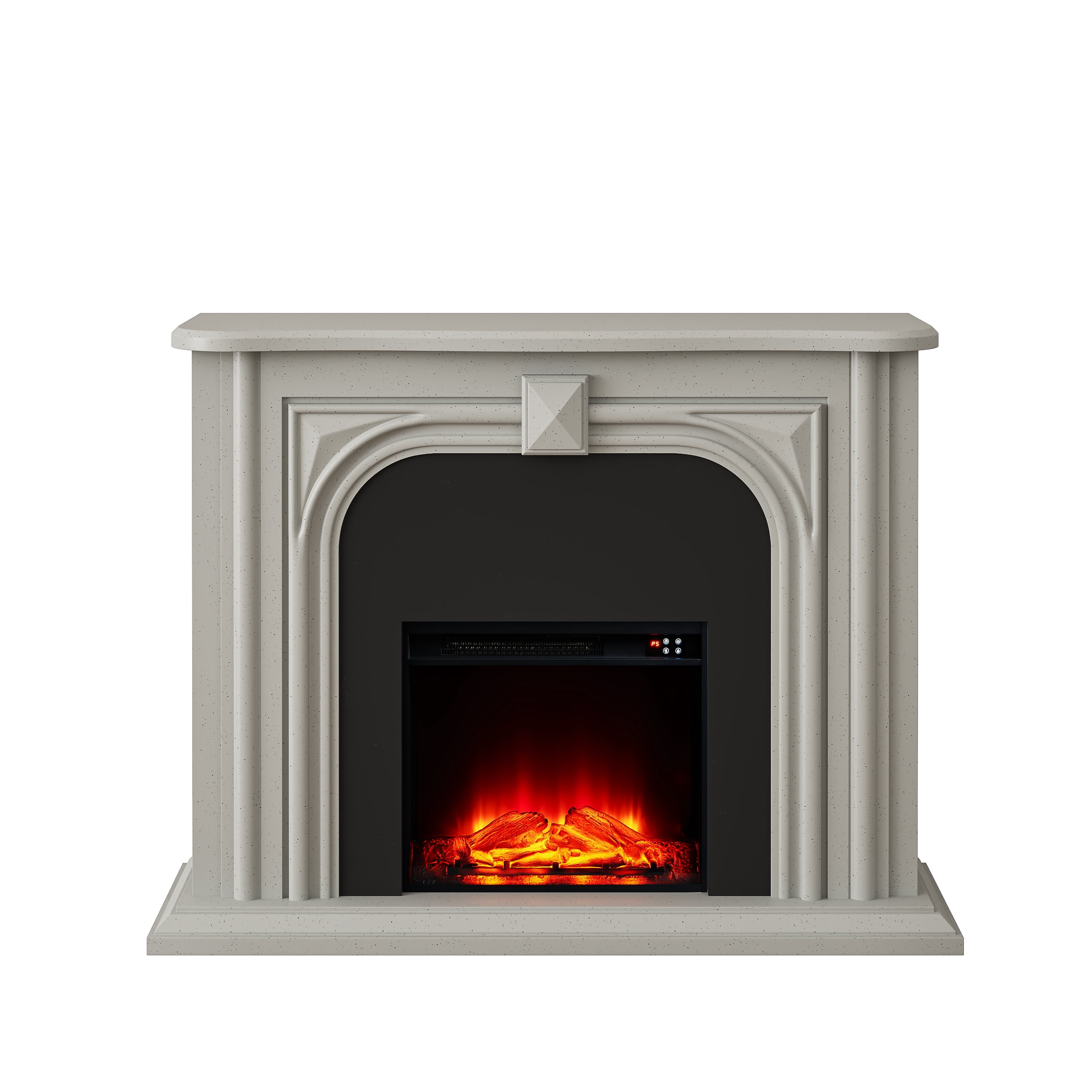 Joy River 47.5 inch Electric Fireplace Mantel with Elegant Grey Design