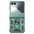 thumbnail image 3 of For Samsung Galaxy Z Flip 7 Case Heavy Duty Military Grade Protection,Camera Lens Slide Protection & 360°Rotate Magnetic Car Mount Holder Kickstand Rugged Shockproof Drop Hard Shell,Green, 3 of 9