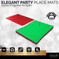 thumbnail image 4 of Paper Placemat Disposable, Colorful Place Mats with Scalloped Edges, Durable Paper Placemat for Holiday Wedding Party Supplies Decor, 9.75 X 14 Inches, Pack of 50 - by SparkSettings, 4 of 6