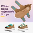 thumbnail image 2 of FitVille Women's Wide Arch Support Adjustable Closure Sandals Diabetic Sandals For Women, 2 of 6