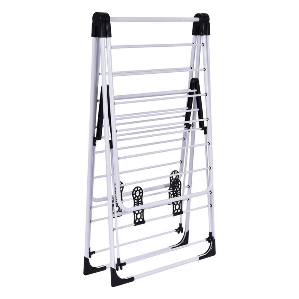 Finihen Drying Rack, Clothes Drying Rack, Portable Laundry Clothes Storage Drying Rack, for Indoor, Outdoor, White Finihen Drying Rack, Clothes Drying Rack, Portable Laundry Clothes Storage Drying Rack, for Indoor, Outdoor, White