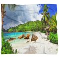 thumbnail image 4 of DESIGN ART Designart 'Seychelles Islands Wide Panorama' Landscape Fleece Throw Blanket, 4 of 5