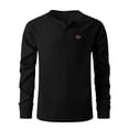 thumbnail image 4 of Playeras De Algodon Para Hombre, Camiseta Informal De Otoño A Cuadros, Camiseta De Manga Larga Con Solapa Y Botones, 4 of 6