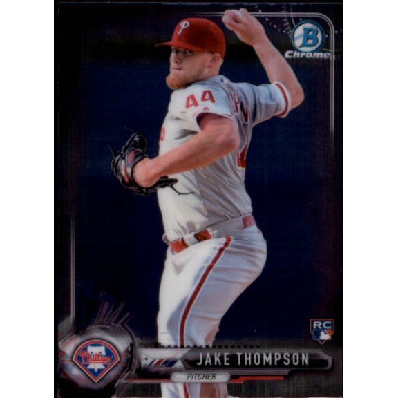 Collectible 2017 Bowman Chrome Mini #62 Jake Thompson RC Baseball Trading Card