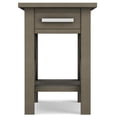 thumbnail image 2 of Simpli Home Table d'Extrémité Étroite en Bois Massif avec Rangement, Style Ferme, Gris, 2 of 7