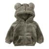 ShomPort Boys Girls Fleece Jacket Hooded Warm Long Sleeve Winter Coats Full Zip Sweatshirt Outwear for Kids & Toddlers
