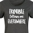 thumbnail image 3 of Instant Message - Trouble Follows Me Everywhere - Women's Any Way Dress, 3 of 6
