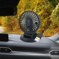 thumbnail image 4 of Ventiladores giratorios para salpicadero de automóvil de 360 grados, ventilador enfriador automático de 2 velocidades, ventilador de aire de USB de 5V Baoblaze Aficionados al coche, 4 of 8