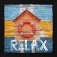 thumbnail image 2 of Sheldon Lewis 12x12 Black Modern Wood Framed Wall Art Titled - Relax, 2 of 6