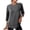 BS20_Dark Gray, variant on Lumtrix Workout Shirts Women 3/4 Sleeve Tops Crew Neck Gym Hiking T Shirt Casual Lightweight Tees Dark Gray L
