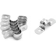 thumbnail image 5 of 20Pcs 3/4 Inch Stainless Steel Conduit Clamps, Two Hole Strap U Bracket Rigid Pipe Strap Metal U Clamp Conduit Strap Tension Clips U-tube Clamp Heavy Duty, 5 of 5